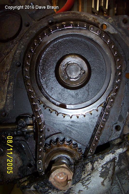 MGTD15470/Engine XPAG TD2 15613/Engine Teardown/Timing chain white